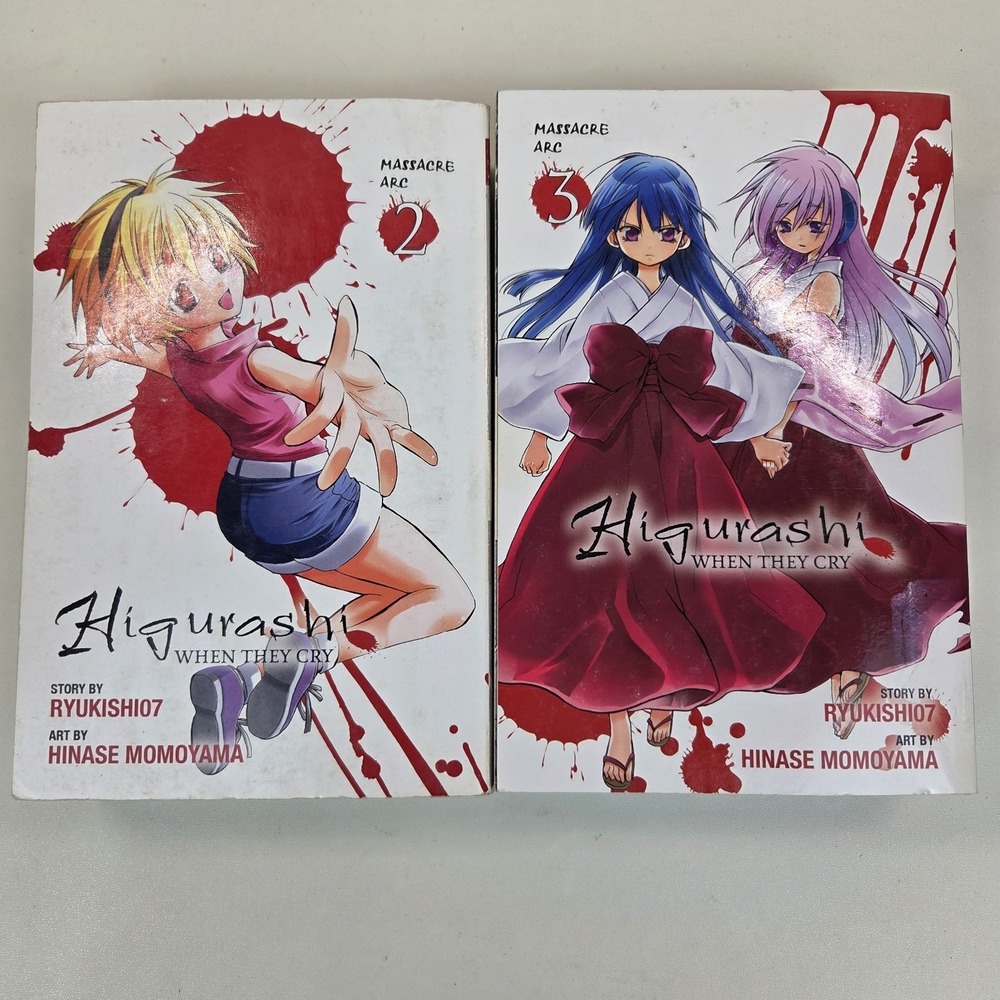 Higurashi When They Cry / Massacre Arc Vol 2 3 Graphic Novel First Edition